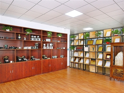 榮譽(yù)墻與樣品展示區(qū)